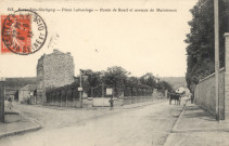 Versailles - Glatigny - Route de Rueil et avenue de Maintenon. Héliotypie A. Bourdier, Versailles