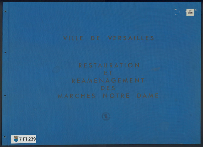 Projet de restauration et de réaménagement des marchés Notre-Dame (dossier de présentation).