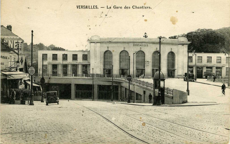 Versailles - La gare des Chantiers. Édition P. Girard, 9 rue Colbert, Versailles