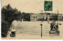 Versailles. La place d'Armes et la caserne d'artillerie.L.L.