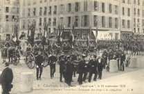 Catastrophe du Dirigeable "République", le 25 Septembre 1909 - Funérailles des victimes à Versailles - Transport des corps à la cathédrale. C. Malcuit, phot-édit., Paris