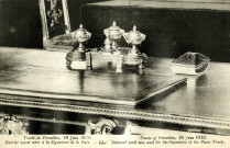 Traité de Versailles, 18 juin 1919. Encrier ayant servi à la signature de la Paix. Lévy Fils et Cie, Paris