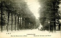Versailles - Rue des Réservoirs et hôtel. J.M.T.