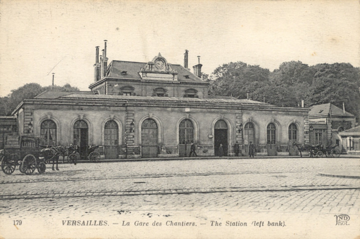Versailles - La Gare des Chantiers. Anciens Étab. Neurdein et Cie - Imp. Crété, succ. Corbeil-Paris, 52, Avenue de Breteuil, Paris