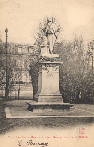 Versailles - Monument de Jean Houdon, Sculpteur (1741-1828). PH. et Cie, Nancy
