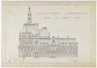 Hôtel de ville de Versailles. Façade sur l'avenue Thiers.