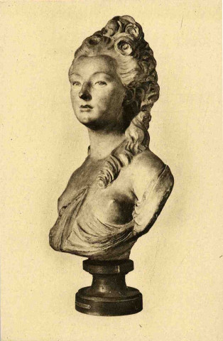 Bibliothèque de Versailles - J.J. Caffieri (buste de femme). Cliché M. Brechin