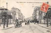 Versailles - Les Halles et rue Duplessis vers la Gare. E.L.D.