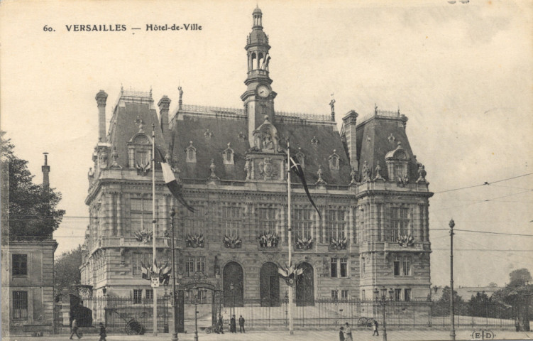 Versailles - Hôtel de Ville. Le Deley, Imp.-édit., 127 Boul. Sébastopol