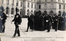 Funérailles des victimes de la catastrophe du dirigeable "La République" (Versailles, 28 septembre 1909) - Derrière le corbillard du Capitaine Marchal. N.D. photo