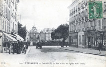 Versailles - Ensemble de la Rue Hoche et Église Notre-Dame. E.L.D.