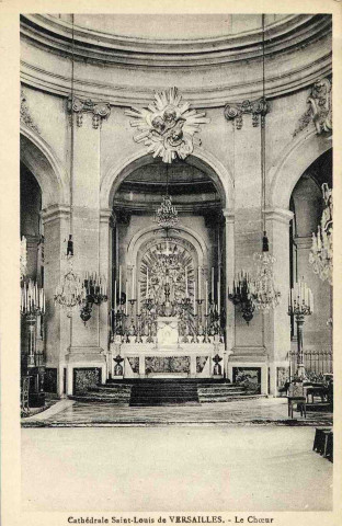 Cathédrale Saint-Louis de Versailles. Le chœur. Éditions O. Ge O., 80 rue de l'Université, Paris (VII°)