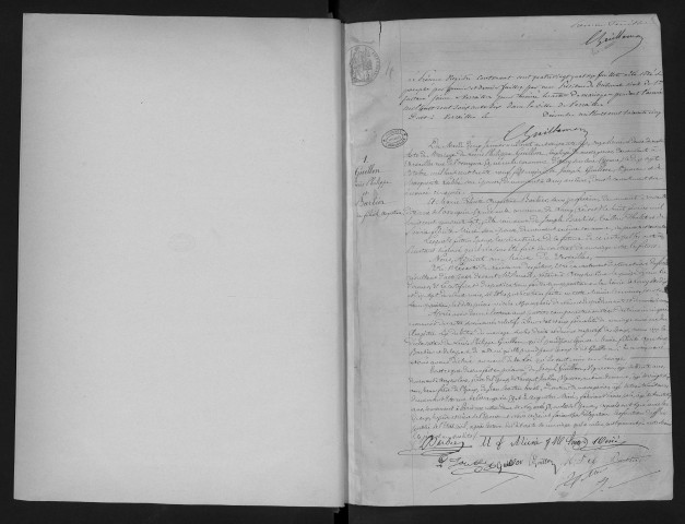 Registre des mariages (1866). Tables alphabétiques (au nom des hommes puis au nom des femmes).