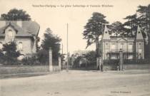 Versailles - Glatigny - La Place Laboulaye et l'avenue Mirabeau. Héliotypie A. Bourdier, Édition Decouard, Versailles