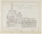 Hôtel de ville de Versailles. Façade ouest.