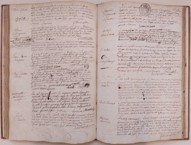 Acte de décès de Louis XIV, roi de France.