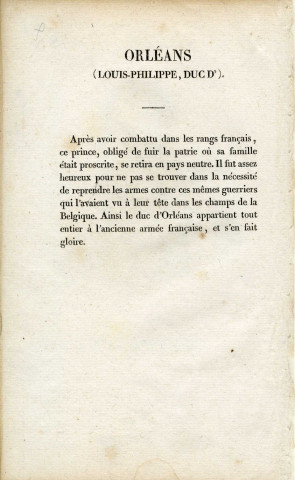 Louis-Philippe, duc d'Orléans.