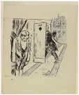 Caricature de Croquebilles, "A inaugurer".