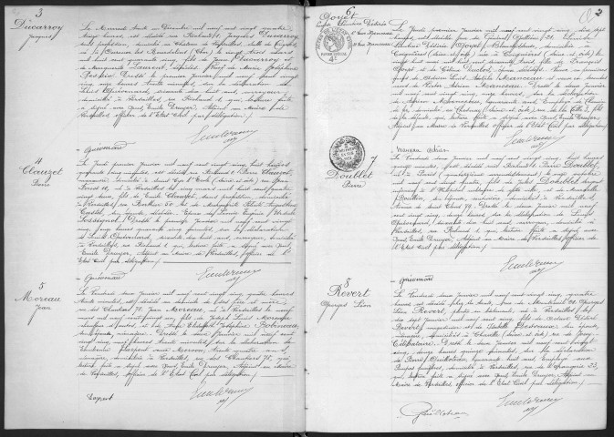 Registre des décès (1925). Table alphabétique.