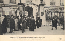 Versailles - Élections Présidentielles (17 janvier 1913) - Entrée de l'Hôtel des Réservoirs. E.L.D.
