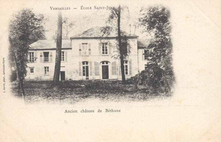 Versailles - École Saint-Jean - Ancien château de Béthune. J. David, phot., Levallois-Paris