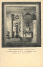 Hôtel des Réservoirs - Versailles, 1908 - Ancienne chambre de Mme de Pompadour - Aquarelle de la Ctesse P. de Cossé Brissac.