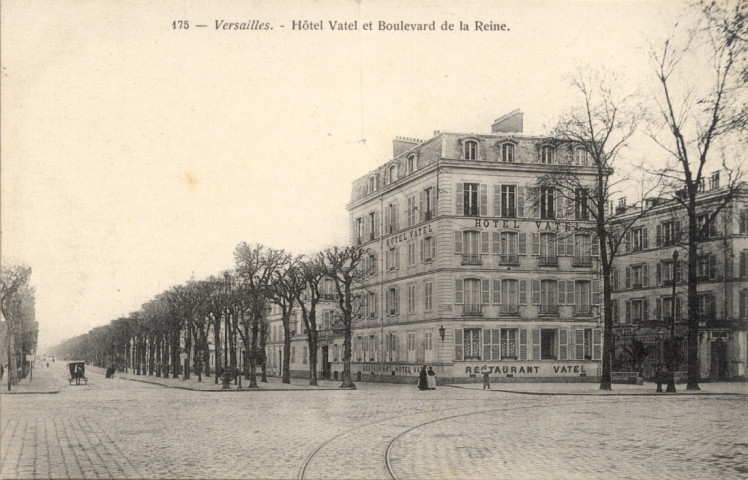 Versailles - Hôtel Vatel et Boulevard de la Reine.