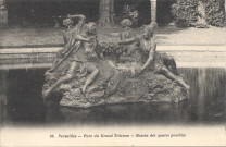 Versailles - Parc du Grand Trianon - Bassin des quatre pucelles. Héliotypie A. Bourdier, Versailles