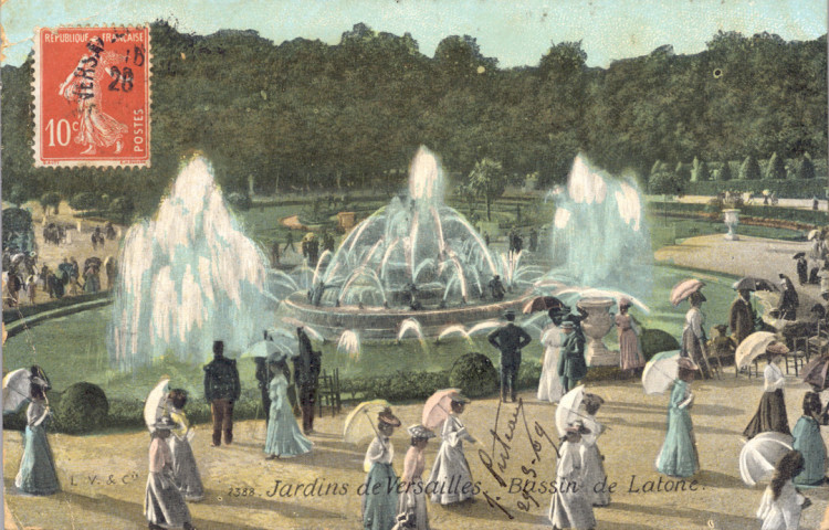 Jardins de Versailles - Bassin de Latone. L.V. et compagnie