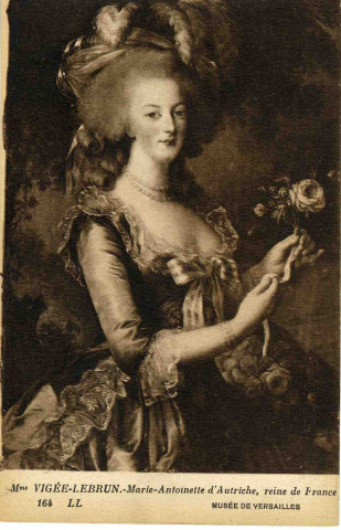 Mme Vigée-Lebrun. Marie-Antoinette d'Autriche, Reine de France. Musée de Versailles.44 rue LetellierLevy et Neurdein réunis