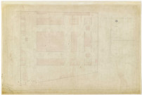 Plan général de l'abattoir de la ville de Versailles (implantation).