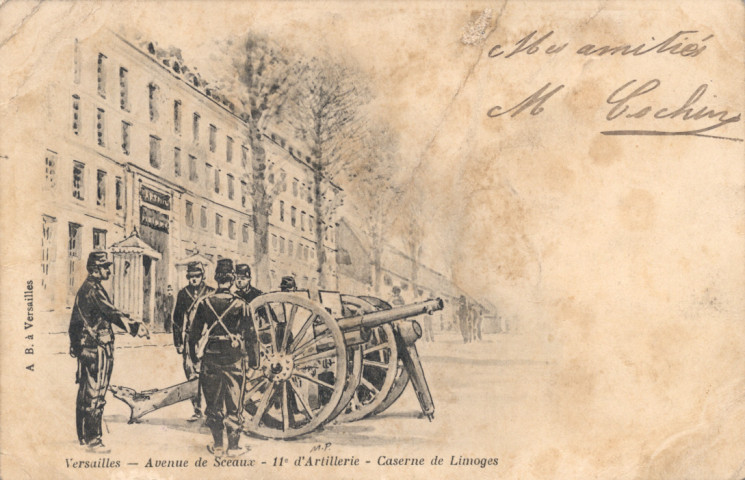 Versailles - Avenue de Sceaux - 11e d'Artillerie - Caserne de Limoges. A.B., Versailles
