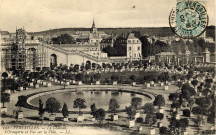 Versailles - Le Château, l'Orangerie et vue sur la Ville. L.L.
