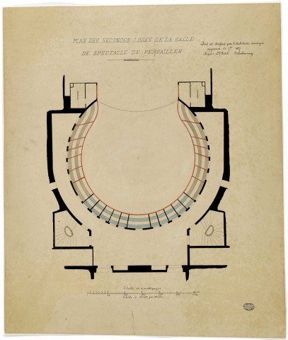 Secondes loges de la salle de spectacle de Versailles [théâtre Montansier].