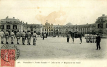 Versailles - Petites Écuries - Caserne du 1er Régiment du Génie. Héliotypie Bourdier Faucheux, Versailles