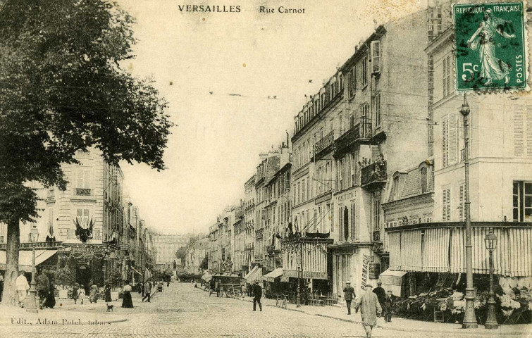 Versailles - Rue Carnot. Édit. Adam Potel, tabacs