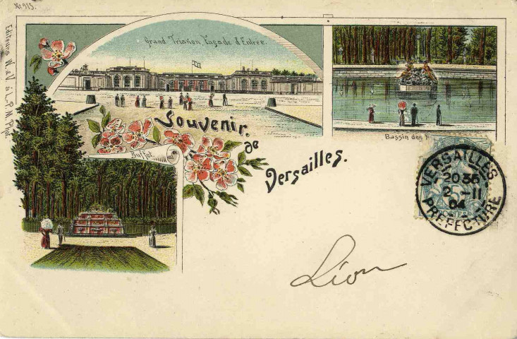 Souvenir de Versailles. Éditeurs W. et V. à L.-P.-M. Phot.