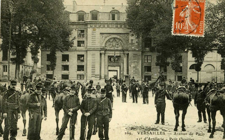 Versailles - Avenue de Paris - 11ème d'artillerie - Petit quartier. E.L.D.