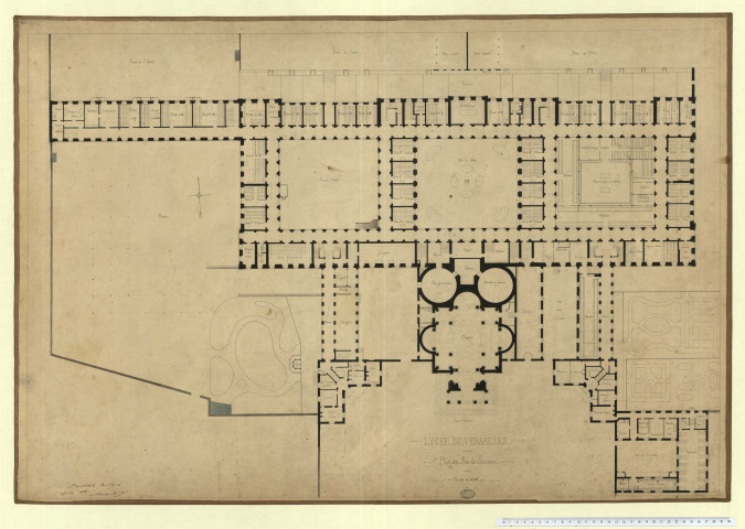 Lycée de Versailles. Rez-de-chaussée.