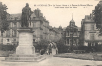 Versailles - Le Square Hoche et la Statue du Général Hoche. A. Leconte, 38, r. Ste-Croix-de-la-Bretonnerie, Paris