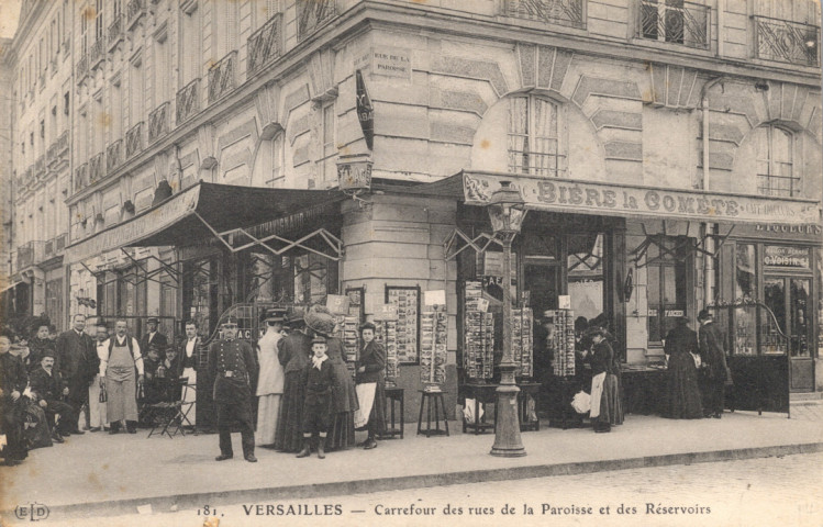 Versailles - Carrefour des rues de la Paroisse et des Réservoirs. E.L.D.