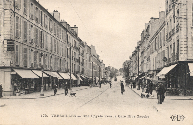 Versailles - Rue Royale vers la Gare Rive Gauche. E.L.D.