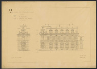 Postes et Télégraphes. Elévation sur l'avenue de Paris.