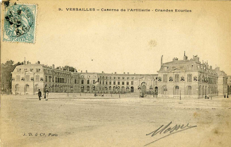 Versailles - Caserne de l'Artillerie - Grandes Écuries. J.D. et Cie, Paris