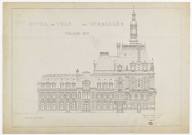 Hôtel de ville de Versailles. Façade est.