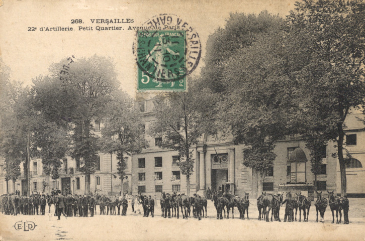 Versailles - 22e d'Artillerie - Petit Quartier - Avenue de Paris. E.L.D.