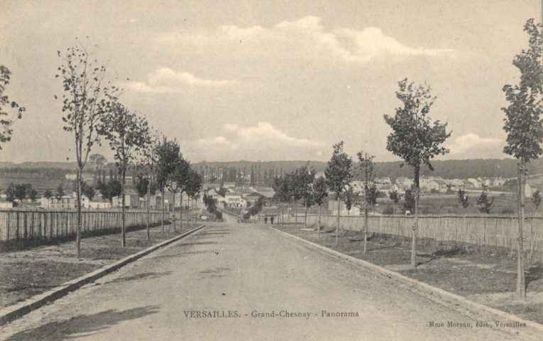 Versailles - Grand Chesnay, Panorama. Mme Moreau, édit., Versailles