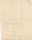 Maison de Justice de Versailles. Rez-de-chaussée (ancien baillage). Portefeuille n°4, plan n°12. / Au dos : Palais de Versailles. Principal corps. 1930. Liasse 16, n°13.
