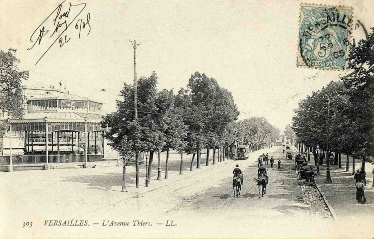 Versailles - L'avenue Thiers. L.L.