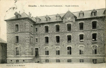 Versailles - École Normale d'Instituteurs - Façade intérieure. Peyrot. 55, rue de Montreuil, Versailles